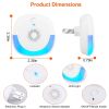 6 Packs Ultrasonic Pest Repellers Plug In Indoor Pest Control Mouse Repellent Chaser Deterrent for Home Kitchen Office Warehouse Hotel