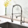 Single Handle Pull Down Sprayer Kitchen Faucet in Brushed Nickel